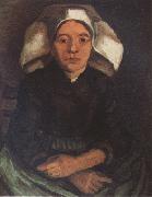 Vincent Van Gogh Peasant Woman,Seated,With White Cap (nn04) oil on canvas